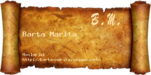 Barta Marita névjegykártya